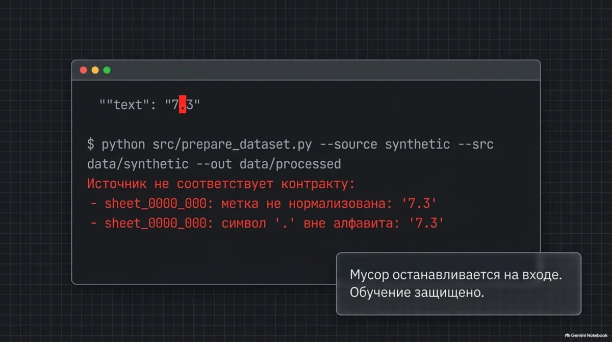 Підміна мітки на 7.3: джерело не відповідає контракту